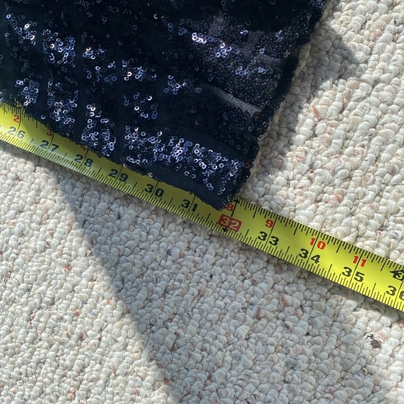 Black sequin jumpsuit size 8 uk. Fits like a 4 small Taylor swift bling party - Picture 11 of 14